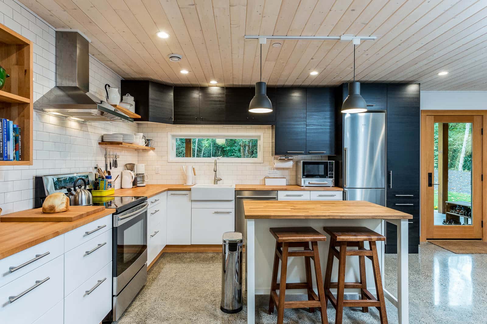 Green-built Vashon Island home with natural wood and healthy materials